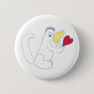 Love Bug Round Badge Button