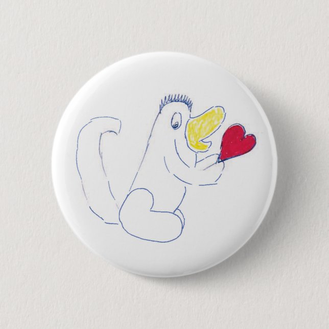 Love Bug Round Badge Button (Front)