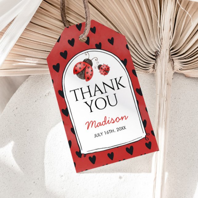 Love bug Thank You Gift Tags (Creator Uploaded)