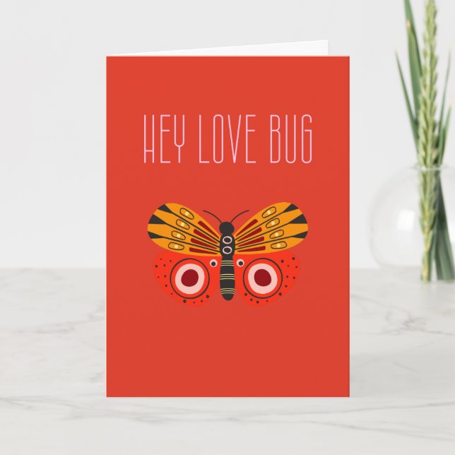 Love Bug Valentine's Day Card  (Front)