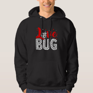 Love Bug Valentine's Day Insect Nature Date Night Hoodie