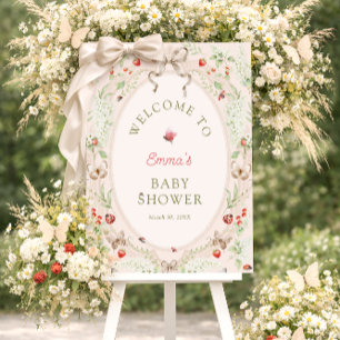 Love Bug Wildflower Boho Baby Shower Welcome  Foam Board