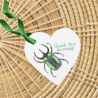 Love Bugs Beetles Thank You Favor Tags