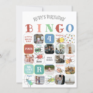 Love Bugs Party Bingo Game Card (version 4)