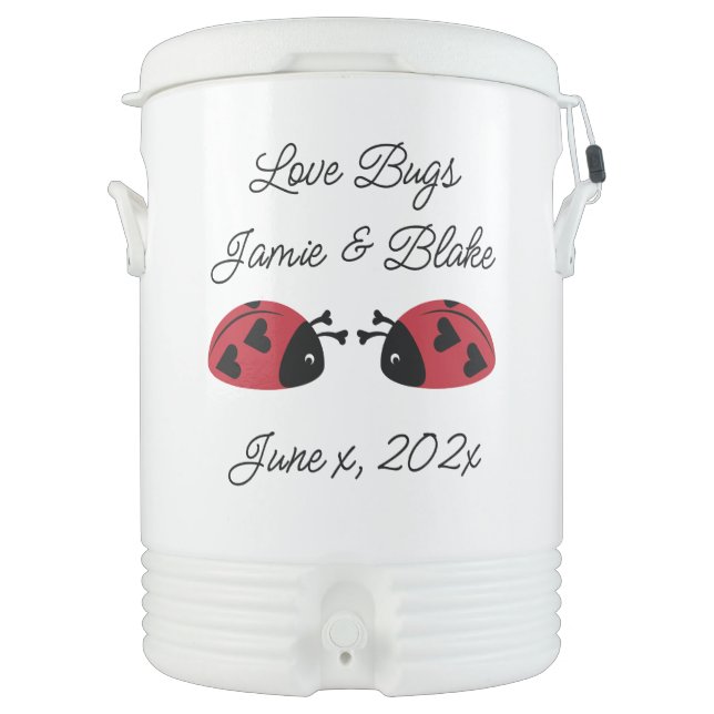 Love Bugs, Personalize Beverage Cooler (Front)