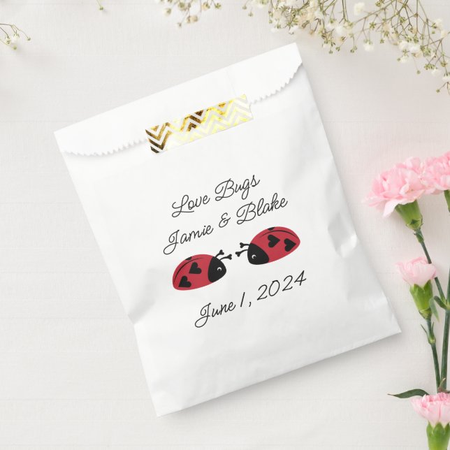 Love Bugs, Personalize Favor Bag (Sealed)
