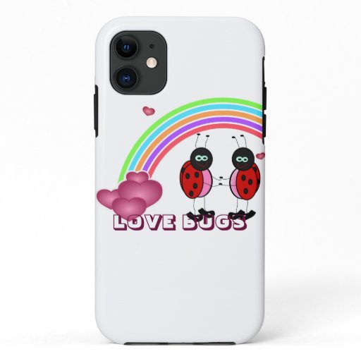 Love bugs Valentine's Day iPhone 3G/3GS Cases