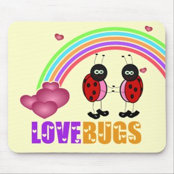 Love Bugs Valentine's Day Mousepad by stopnbuy at Zazzle