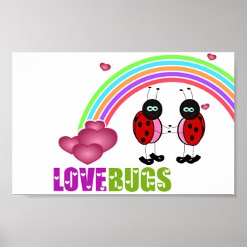 Love Bugs Valentine's Day Poster by stopnbuy at Zazzle