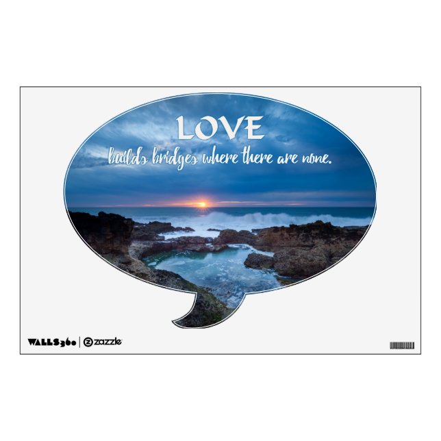 Love Builds Bridges wall decals (Front)