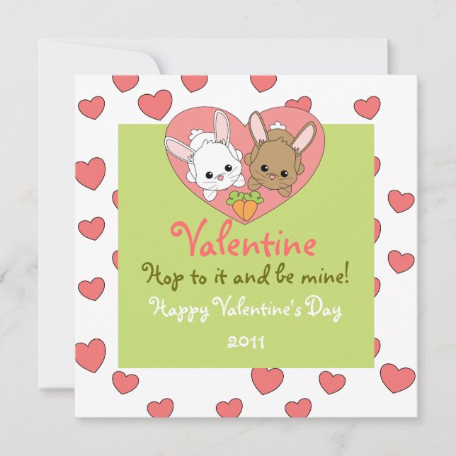 Love Bunnies Holiday Card (Front)