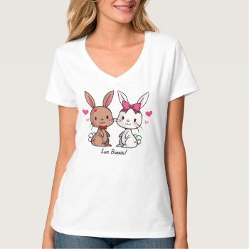 Love Bunnies T-shirt by YamPuff at Zazzle