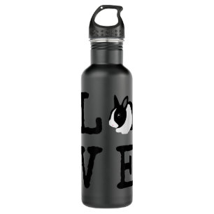 Love Bunny Animal Dutch Rabbit  Stainless Steel Water Bottle