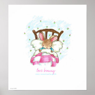 love bunny print/poster poster