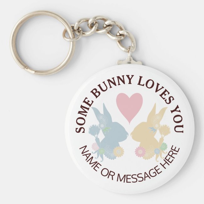 Love Bunny Silhouettes and Heart Pastels 1 Cute