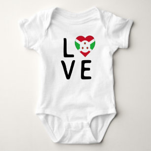 Love - Burundi Flag Baby Bodysuit