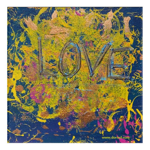 Love by doria d  acrylic print