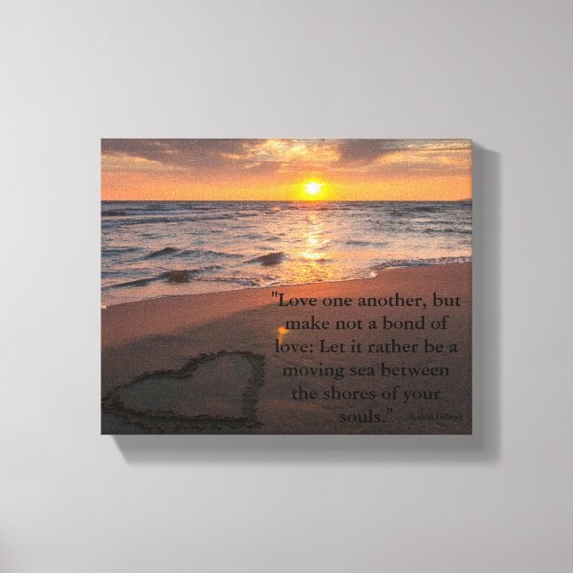 Love by Kahlil Gibran Canvas Print (Front)