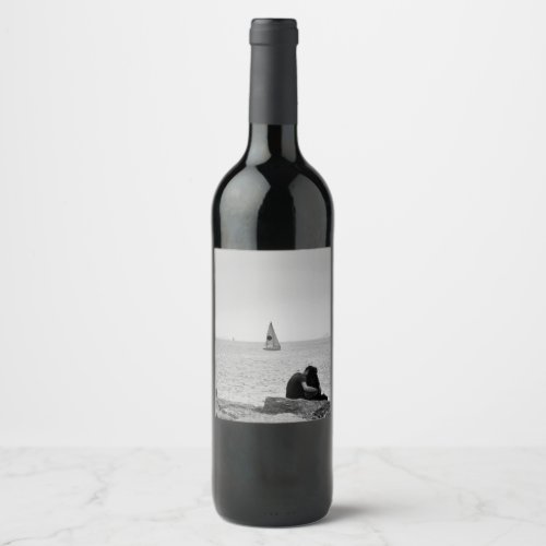 Love by sea wine label