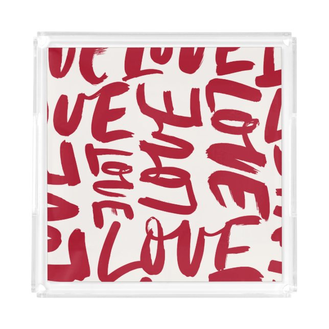 Love by Sommer Hamilton  Acrylic Tray (Front)