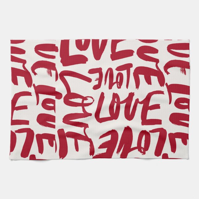 Love by Sommer Hamilton  Kitchen Towel (Horizontal)