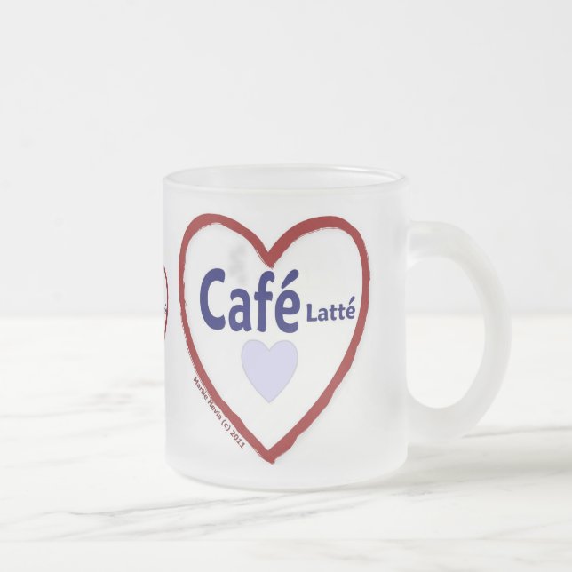 Love Café Latté - Frosted Mug (Right)