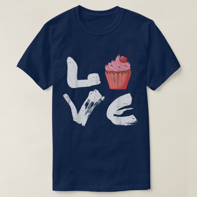 Love Cake For Baker Or Baking Fans  T-Shirt (Design Front)