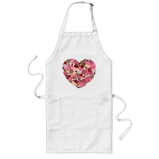 Love Cake Pops and Cupcakes Apron (Front)