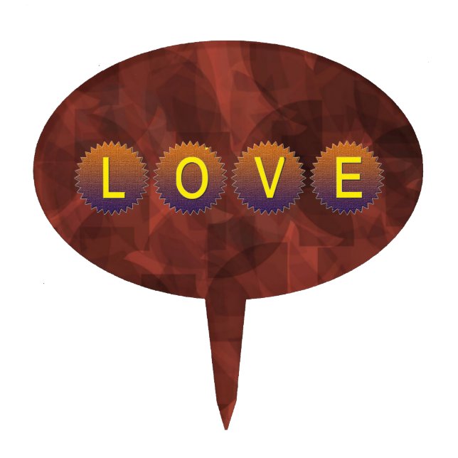 Love Cake Topper (Front)