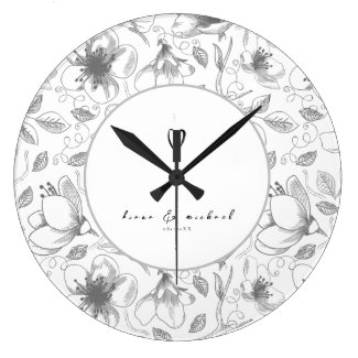 Love Calligraphy Floral w/Names Border Blk ID940