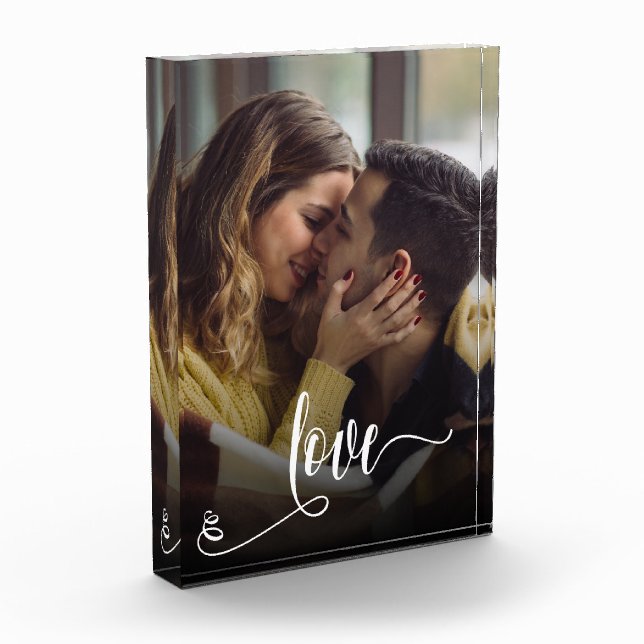 Love Calligraphy Photo Block (Left)