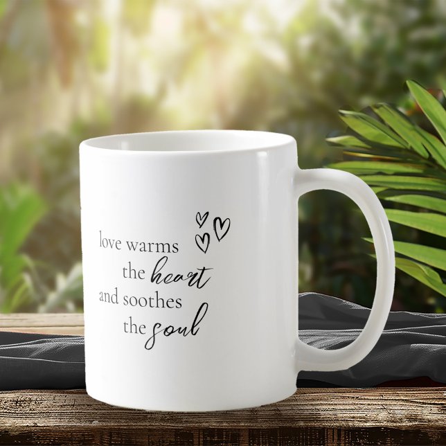 Love Calligraphy Quote Black B&W ID940 Coffee Mug (Creator Uploaded)