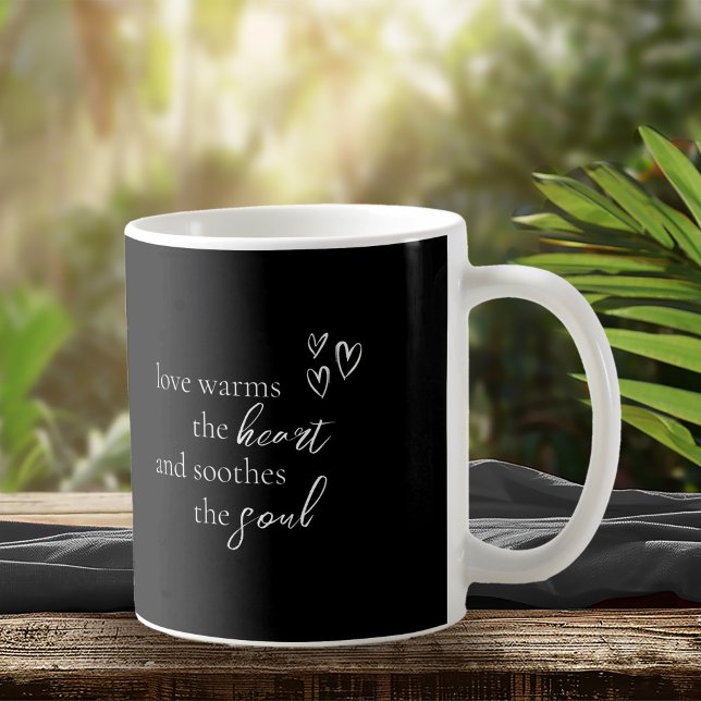 Love Calligraphy Quote White B&W ID940 Coffee Mug (Creator Uploaded)