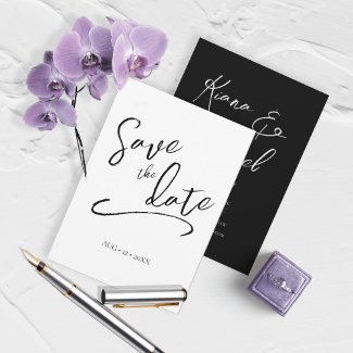 Love Calligraphy Wedding V2 B&W ID940