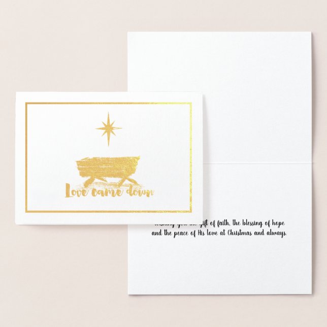 Love Came Down Christmas Card (Display)