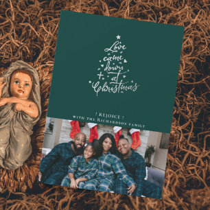 Love Came Down Photo Christmas Card