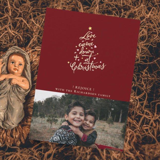 Love Came Down Photo Christmas Card (Creator Uploaded)