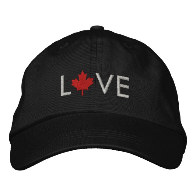 Love Canada Cap - Canada Maple Leaf Hat (Front)