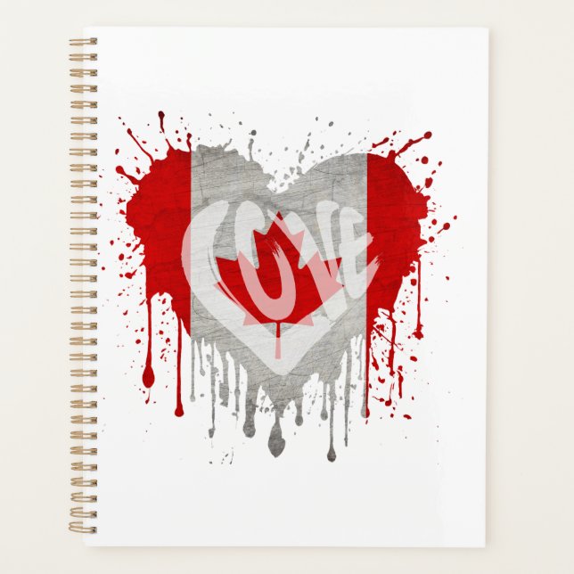 Love Canada Flag Planner (Front)