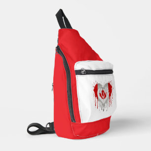 Love Canada Flag Sling Bag