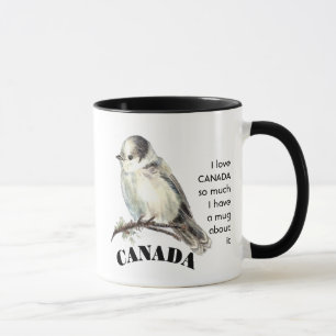 Love CANADA GREY JAY so much I Fun Quote Mug