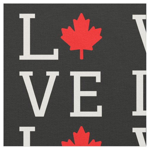 love canada maple leaf canadian fabric