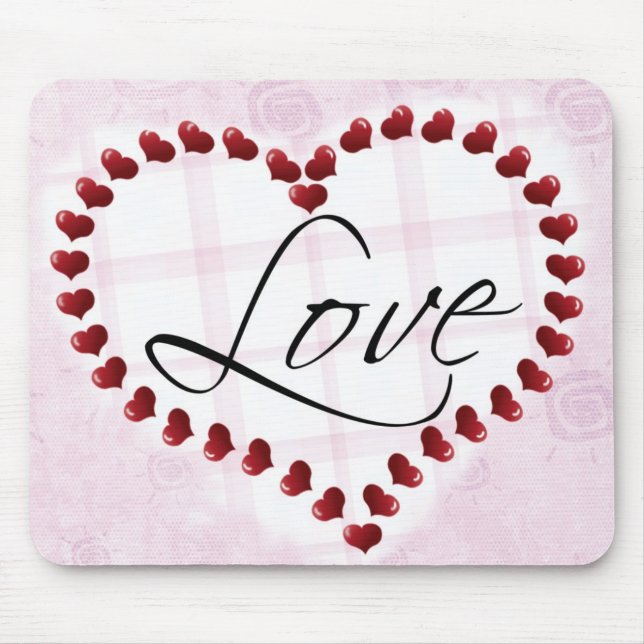 Love Candy Hearts mousepad (Front)