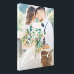 Love Canvas Print<br><div class="desc">A custom canvas is a beautiful way to display your wedding photos. For more advanced customization of this design, simply select the "Customize It" button above! All photography is displayed as a sample only and is not for resale. This product is only intended to be purchased once sample photos are...</div>