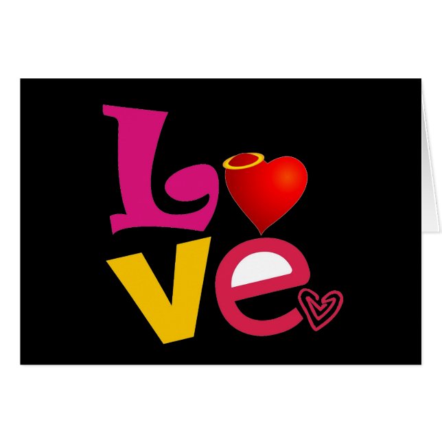 LOVE  Card (Front Horizontal)