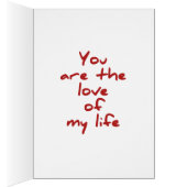 Love card - big love - you are the love of my life (Inside (Right))