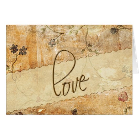 Love Card ... with flowers (Front Horizontal)