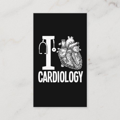 Love Cardiology Heart Surgery Medical Cardiologist Business Card