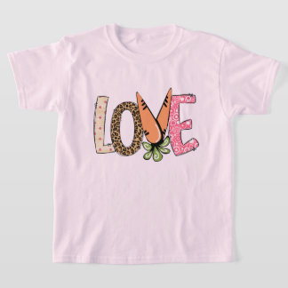 Love Carrot Easter Design T-Shirt