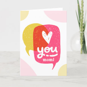 Love Cartoon Word Bubble Cartoon Text Bubble Love Thank You Card